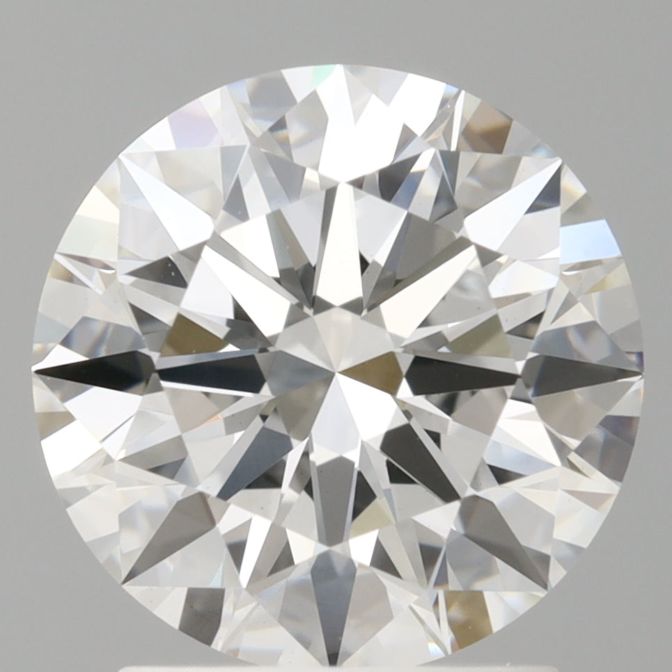 2.06 Carat Round Shaped, Ideal Cut, E Color, VVS2 Clarity, IGI Certified Lab Grown Diamond
