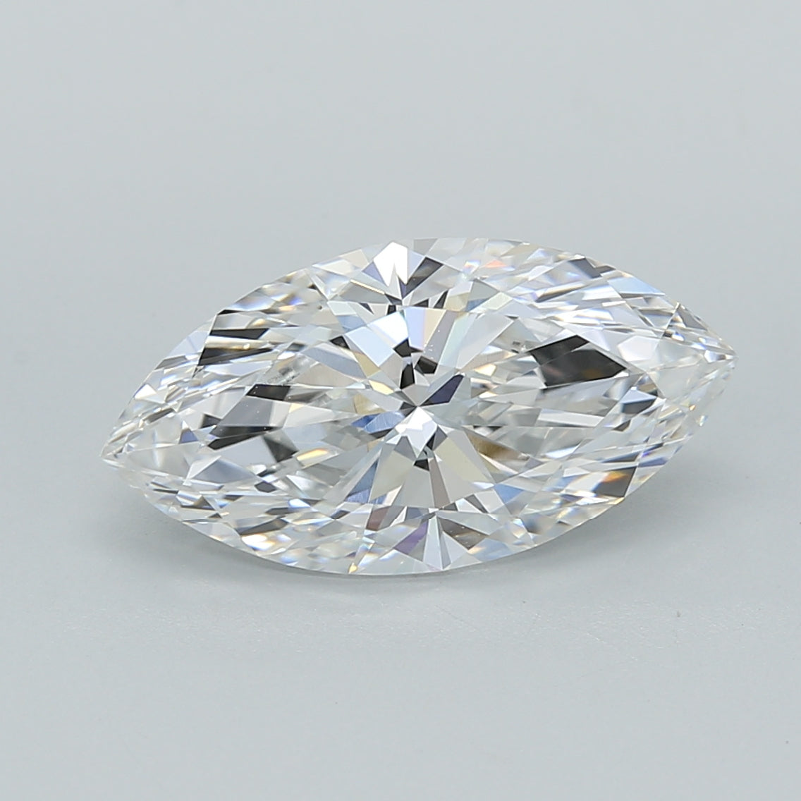 2.74 Carat Marquise Shaped, Ideal Cut, E Color, VVS2 Clarity, IGI Certified Lab Grown Diamond