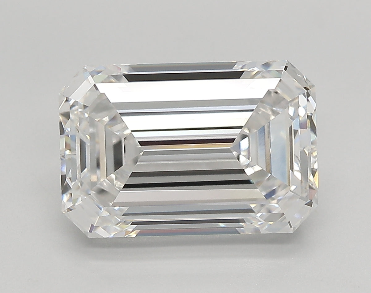 4.74 Carat Emerald Shaped, Very Good Cut, E Color, VVS1 Clarity, IGI Certified Lab Grown Diamond