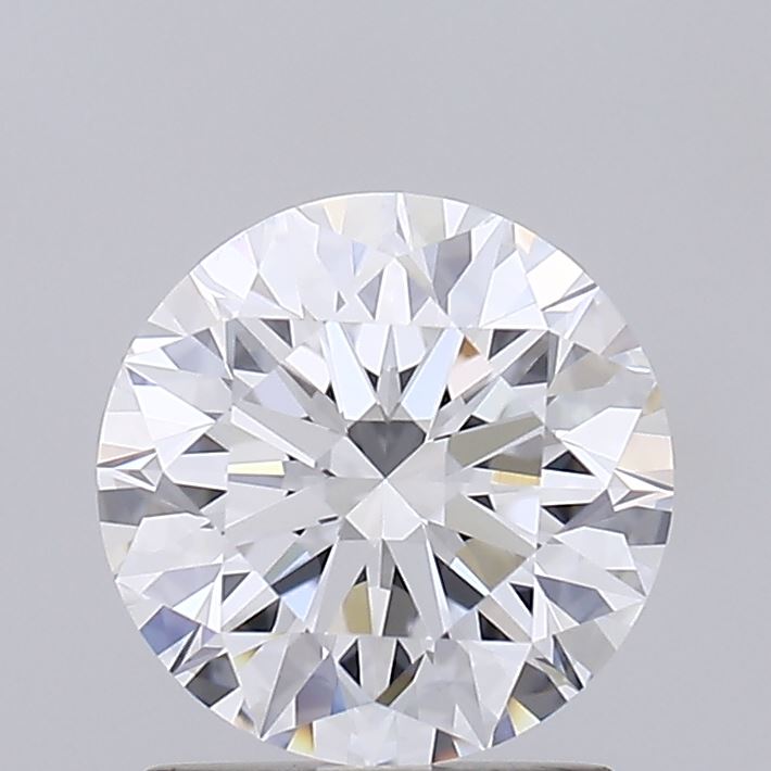 1.57 Carat Round Shaped, Ideal Cut, D Color, VVS2 Clarity, IGI Certified Lab Grown Diamond
