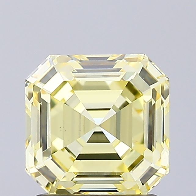 1.60 Carat Asscher Shaped, Ideal Cut, VVS2 Clarity, IGI Certified Lab Grown Diamond
