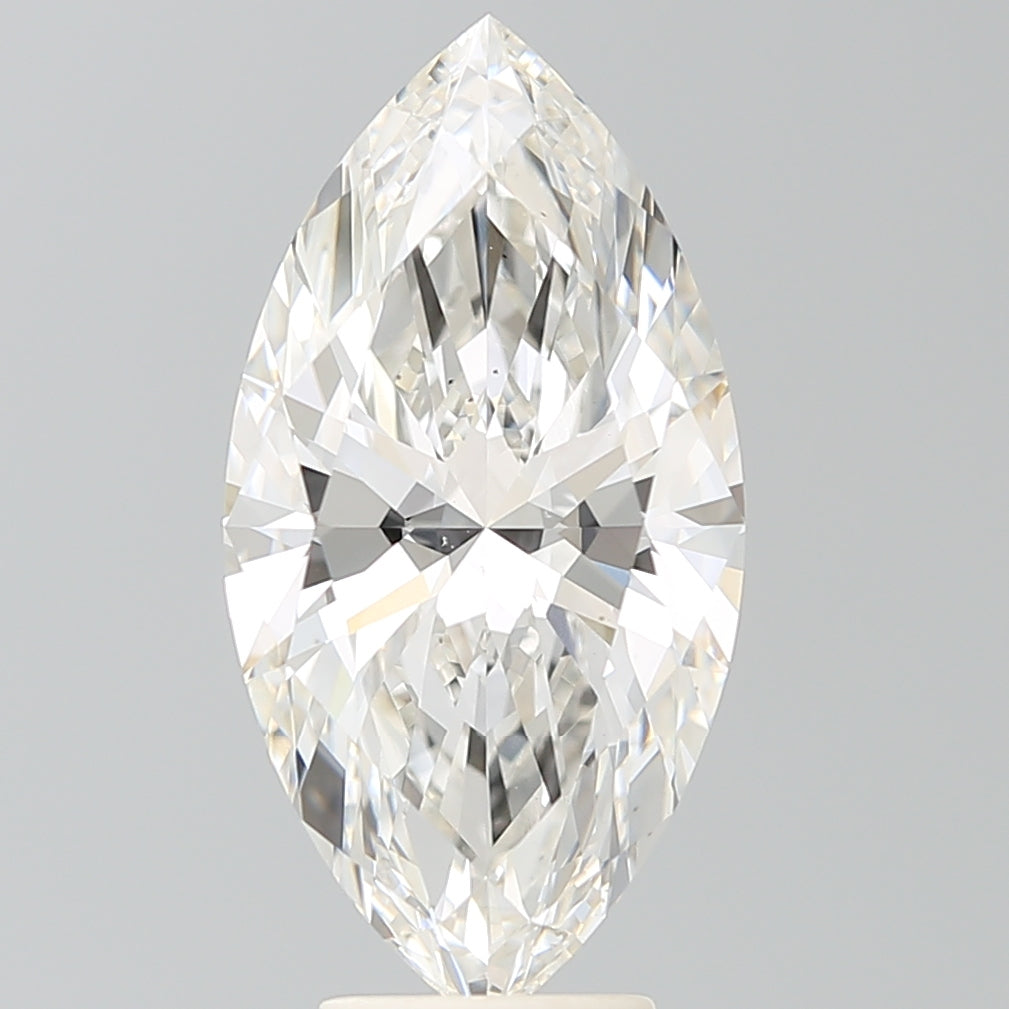 5.25 Carat Marquise Shaped, Ideal Cut, G Color, VS2 Clarity, IGI Certified Lab Grown Diamond