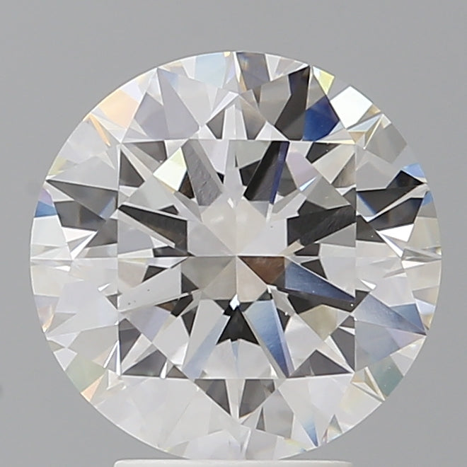 4.01 Carat Round Shaped, Excellent Cut, F Color, VVS2 Clarity, IGI Certified Lab Grown Diamond