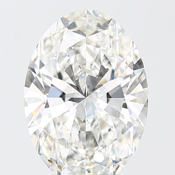 4.07 Carat Oval Shaped, Ideal Cut, F Color, VS2 Clarity, IGI Certified Lab Grown Diamond