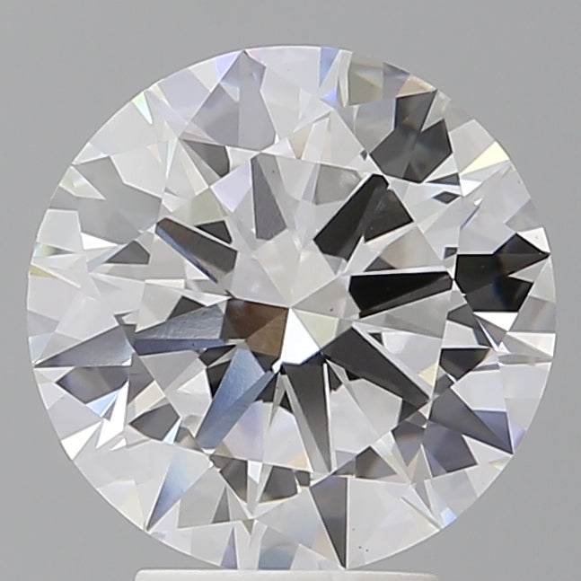 4.04 Carat Round Shaped, Excellent Cut, E Color, VVS2 Clarity, IGI Certified Lab Grown Diamond