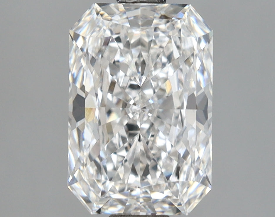 2.07 Carat Radiant Shaped, Ideal Cut, D Color, IF Clarity, IGI Certified Lab Grown Diamond