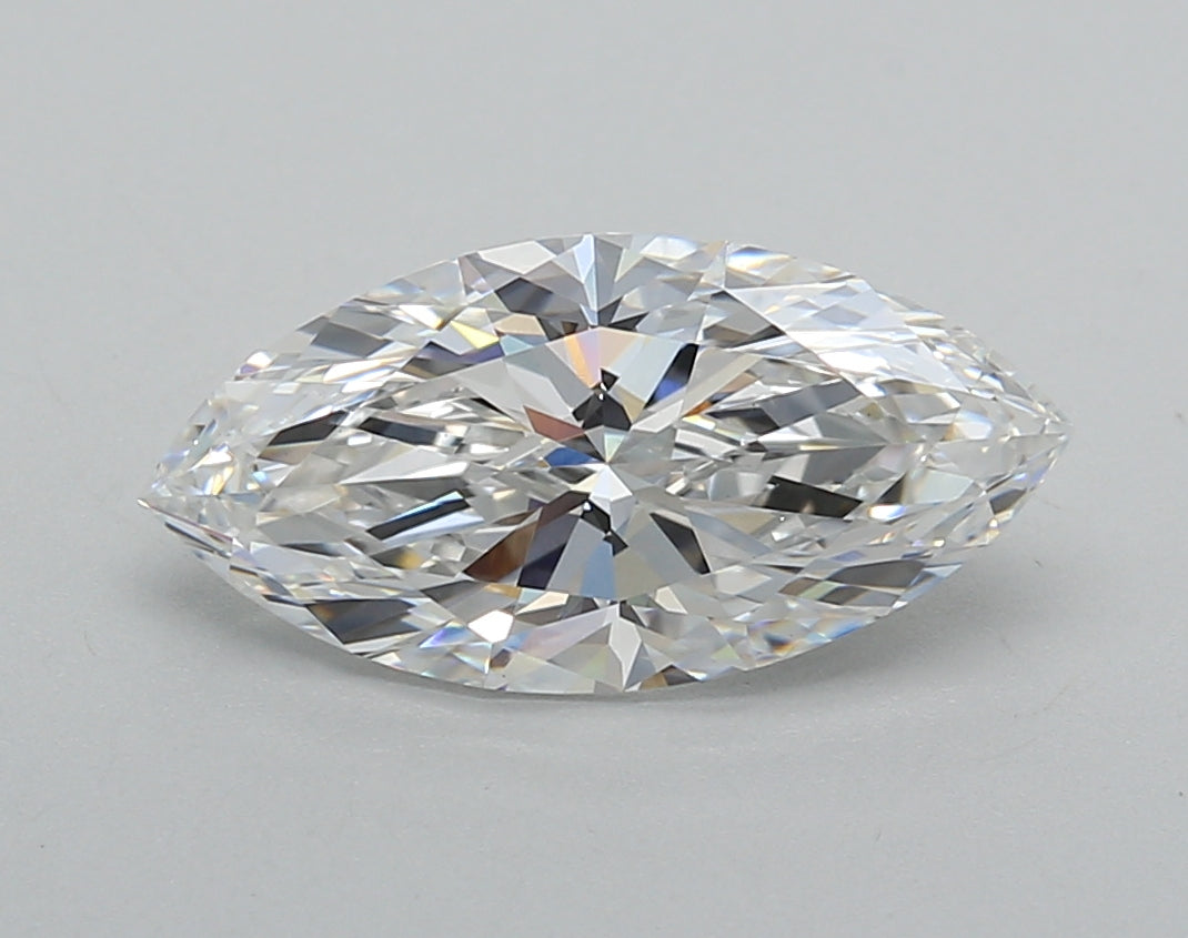 2.02 Carat Marquise Shaped, Excellent Cut, E Color, VVS2 Clarity, IGI Certified Lab Grown Diamond