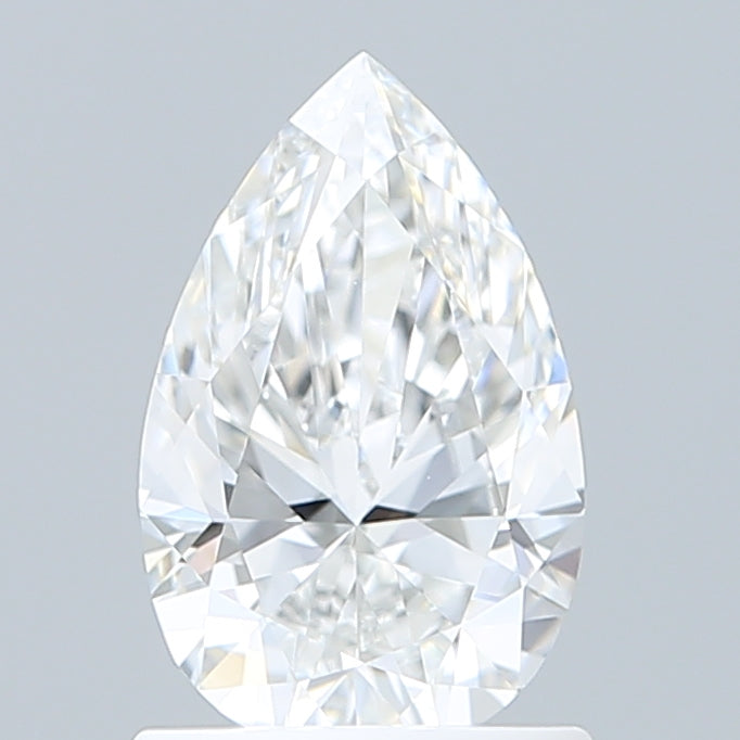1.09 Carat Pear Shaped, Ideal Cut, E Color, VVS2 Clarity, IGI Certified Lab Grown Diamond