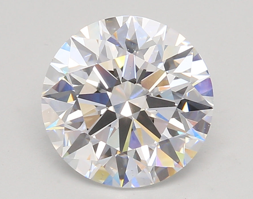3.09 Carat Round Shaped, Ideal Cut, D Color, VS2 Clarity, IGI Certified Lab Grown Diamond