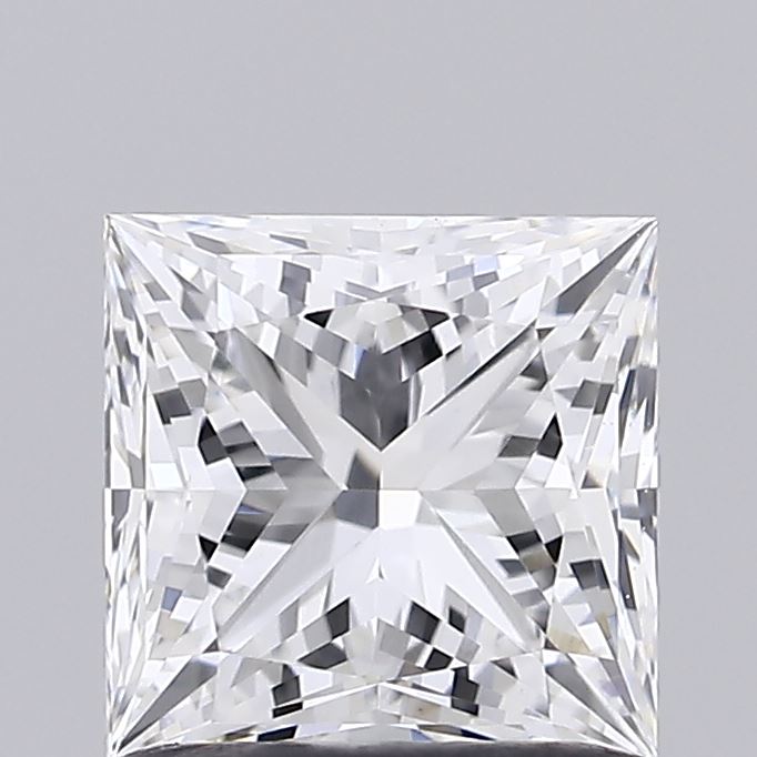 1.10 Carat Princess Shaped, Ideal Cut, E Color, VVS2 Clarity, IGI Certified Lab Grown Diamond