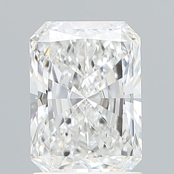 1.54 Carat Radiant Shaped, Excellent Cut, D Color, VVS2 Clarity, IGI Certified Lab Grown Diamond