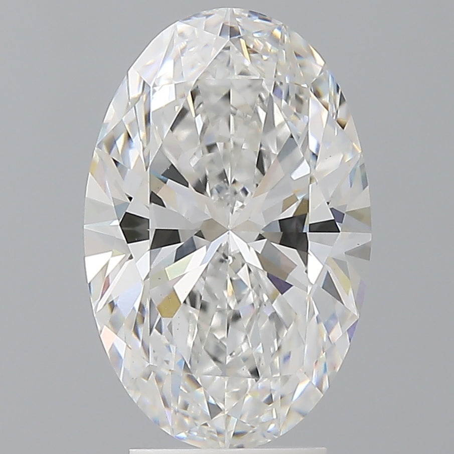 4.03 Carat Oval Shaped, Ideal Cut, E Color, VVS2 Clarity, IGI Certified Lab Grown Diamond