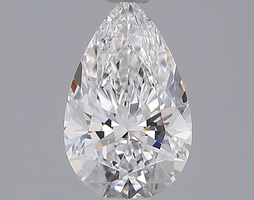 1.55 Carat Pear Shaped, Ideal Cut, D Color, VS1 Clarity, IGI Certified Lab Grown Diamond