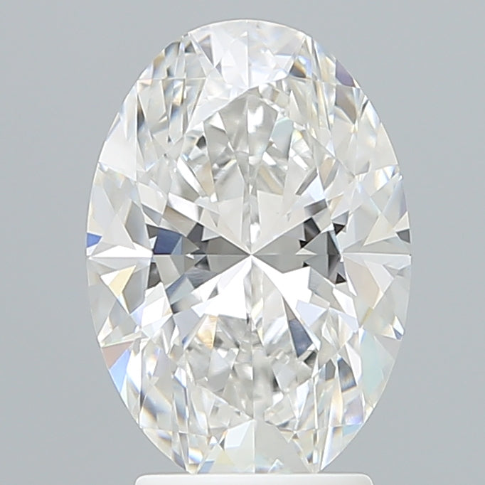 3.25 Carat Oval Shaped, Excellent Cut, D Color, VVS2 Clarity, IGI Certified Lab Grown Diamond