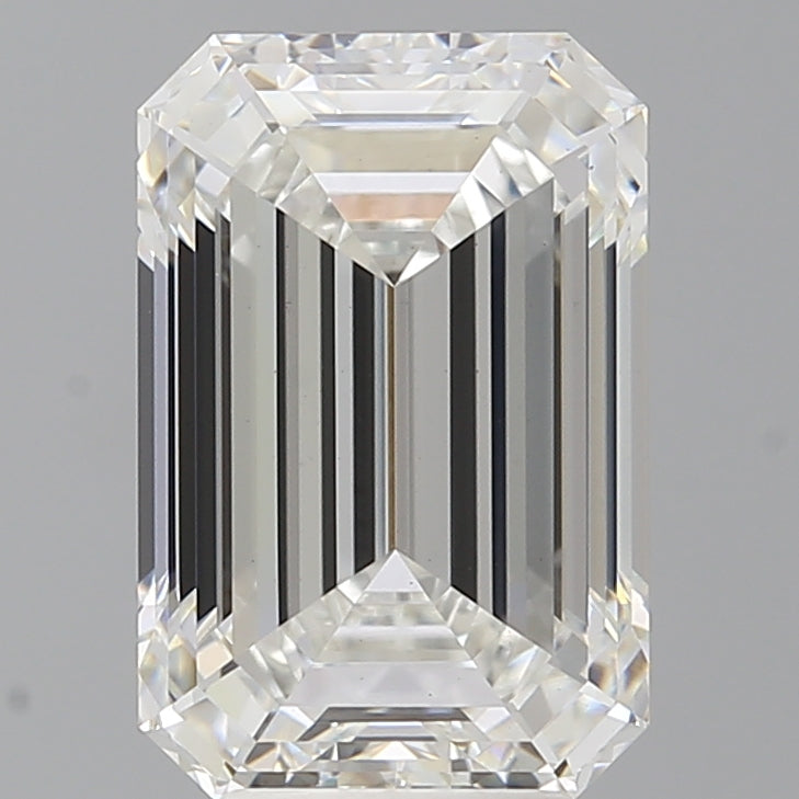 5.53 Carat Emerald Shaped, Ideal Cut, F Color, VS1 Clarity, IGI Certified Lab Grown Diamond