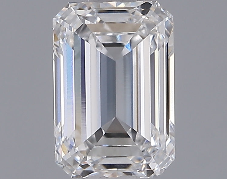 1.52 Carat Emerald Shaped, Ideal Cut, D Color, VVS1 Clarity, IGI Certified Lab Grown Diamond