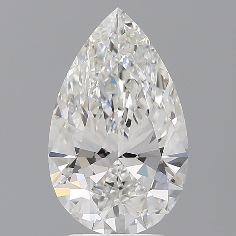 3.54 Carat Pear Shaped, Ideal Cut, E Color, VVS2 Clarity, IGI Certified Lab Grown Diamond