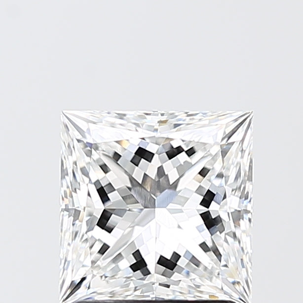2.03 Carat Princess Shaped, Excellent Cut, D Color, VVS2 Clarity, IGI Certified Lab Grown Diamond