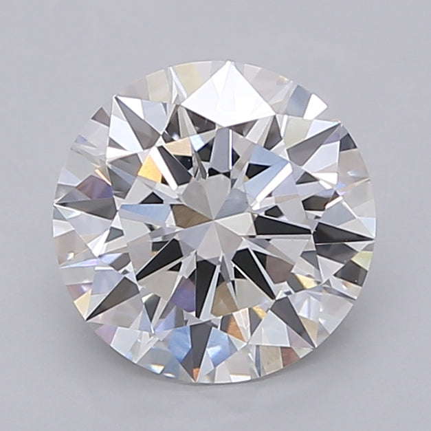 2.00 Carat Round Shaped, Excellent Cut, F Color, VVS2 Clarity, IGI Certified Lab Grown Diamond