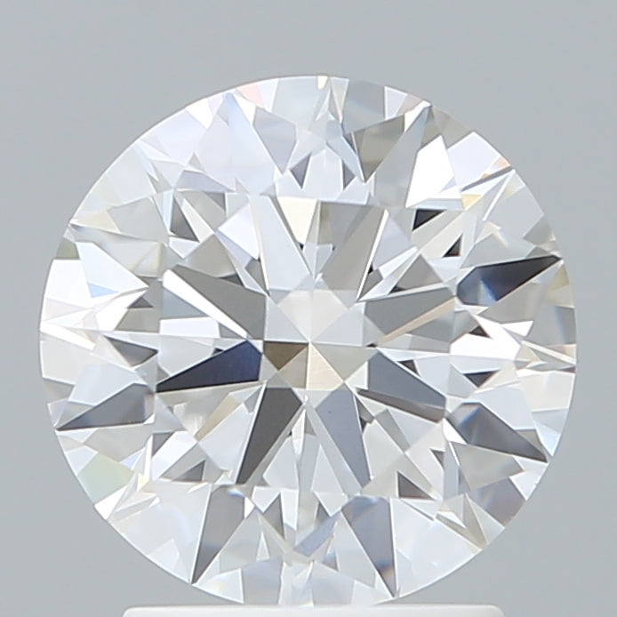 2.28 Carat Round Shaped, Ideal Cut, D Color, VVS2 Clarity, IGI Certified Lab Grown Diamond