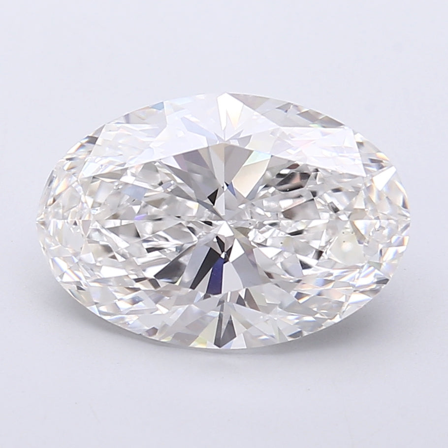 4.16 Carat Oval Shaped, Very Good Cut, E Color, VVS2 Clarity, IGI Certified Lab Grown Diamond