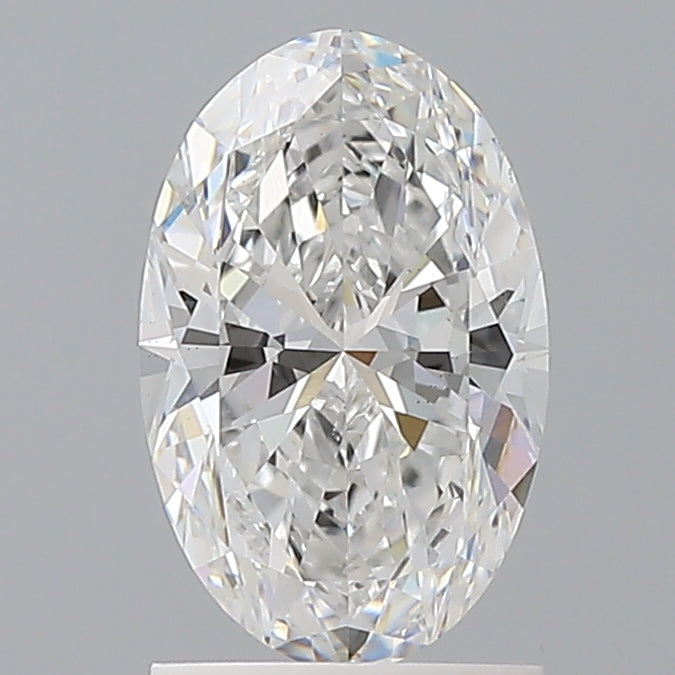 1.58 Carat Oval Shaped, Ideal Cut, D Color, VS1 Clarity, IGI Certified Lab Grown Diamond
