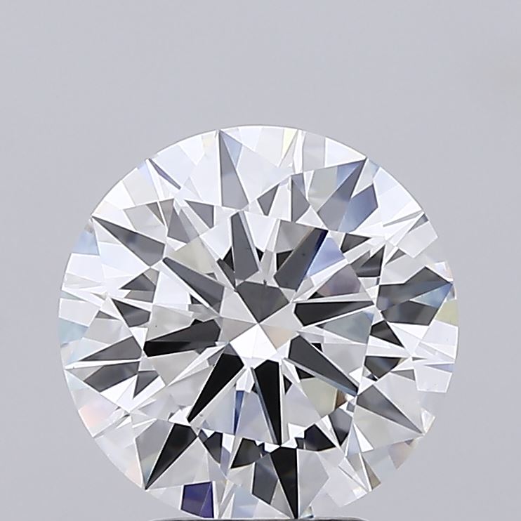 3.67 Carat Round Shaped, Ideal Cut, F Color, VS1 Clarity, IGI Certified Lab Grown Diamond