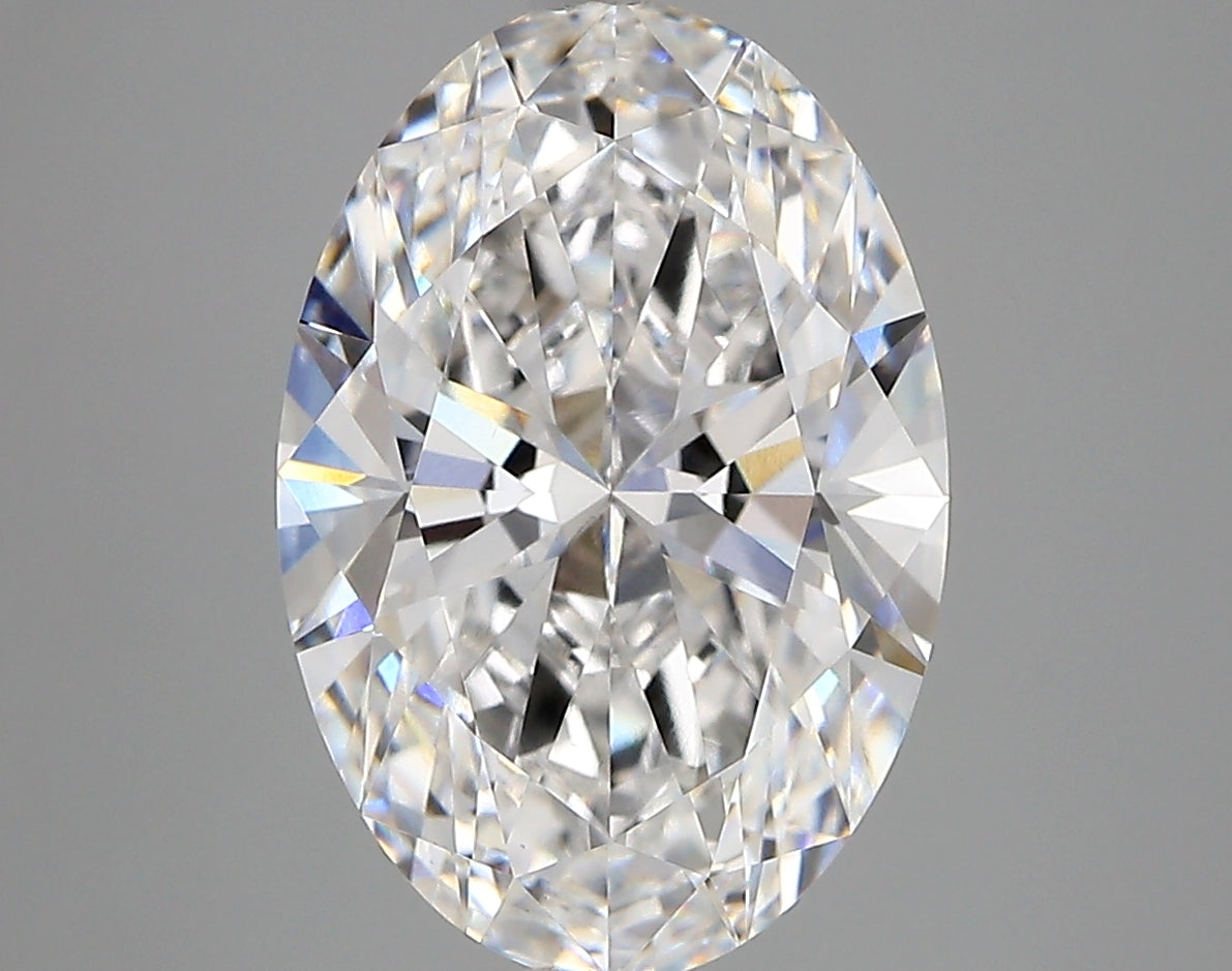 4.39 Carat Oval Shaped, Very Good Cut, D Color, VVS2 Clarity, IGI Certified Lab Grown Diamond