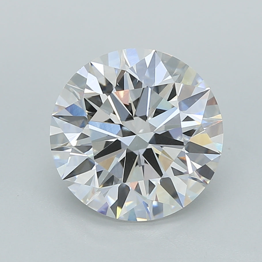 2.94 Carat Round Shaped, Ideal Cut, F Color, VVS2 Clarity, IGI Certified Lab Grown Diamond