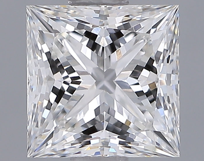 1.25 Carat Princess Shaped, Ideal Cut, E Color, VVS1 Clarity, IGI Certified Lab Grown Diamond