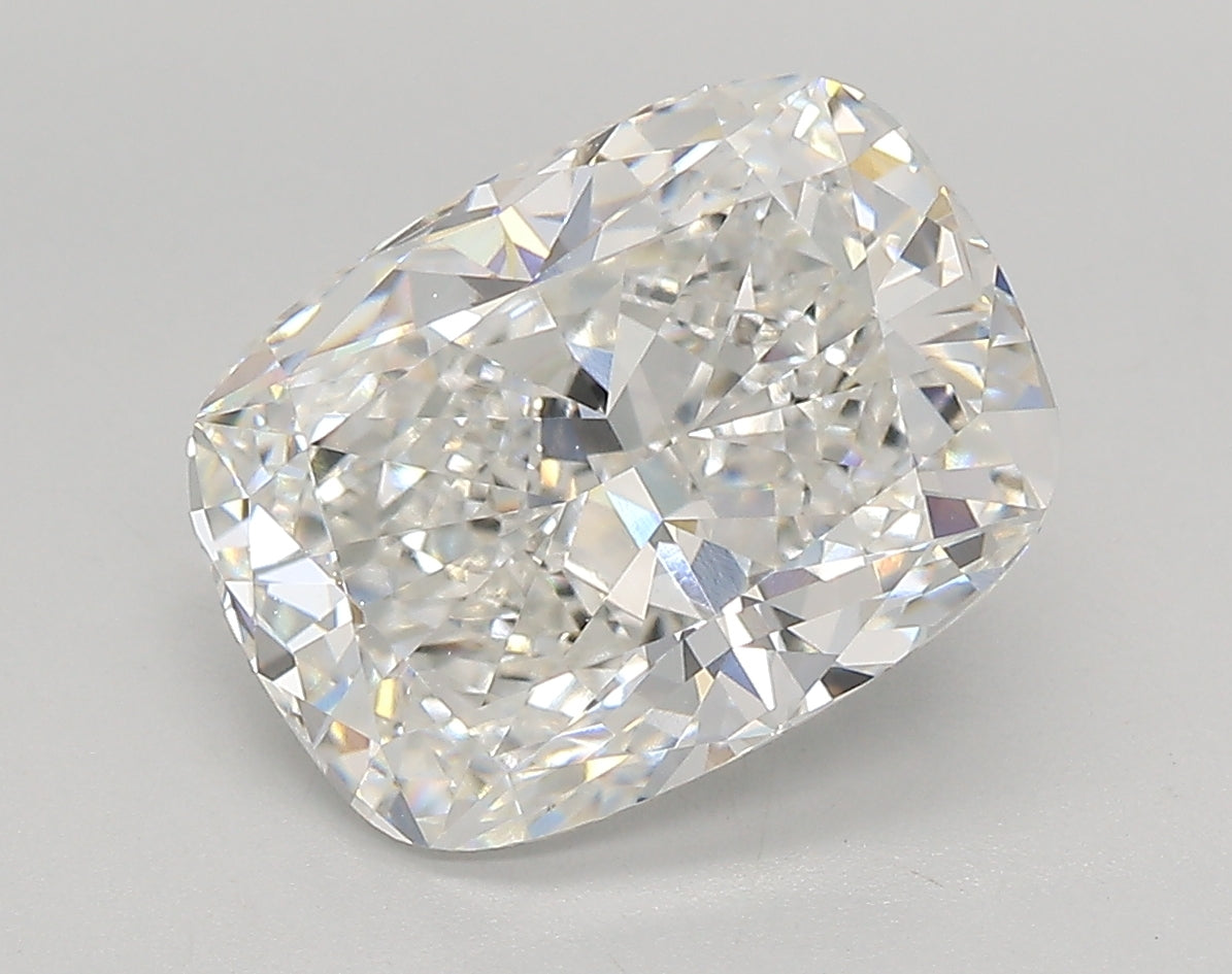 4.05 Carat Cushion Shaped, Very Good Cut, F Color, VVS1 Clarity, IGI Certified Lab Grown Diamond
