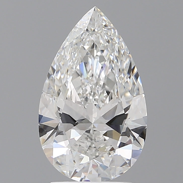 2.55 Carat Pear Shaped, Ideal Cut, E Color, VS1 Clarity, IGI Certified Lab Grown Diamond