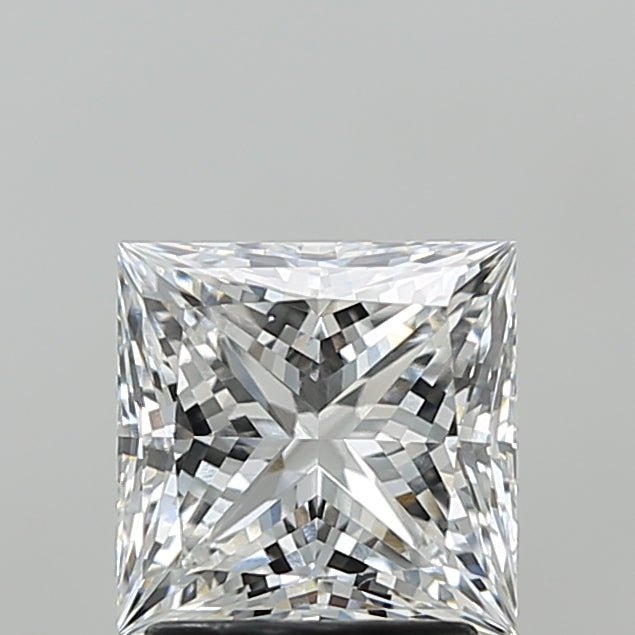 2.10 Carat Princess Shaped, Ideal Cut, E Color, VVS2 Clarity, IGI Certified Lab Grown Diamond