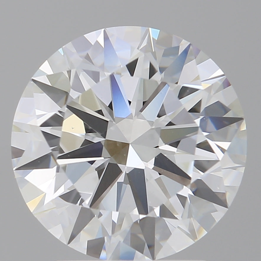 3.00 Carat Round Shaped, Excellent Cut, E Color, VS1 Clarity, IGI Certified Lab Grown Diamond