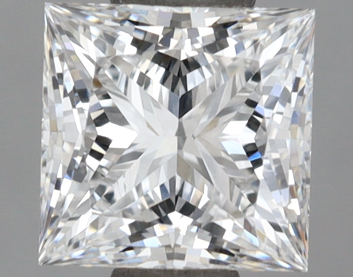 1.07 Carat Princess Shaped, Ideal Cut, E Color, VVS1 Clarity, IGI Certified Lab Grown Diamond