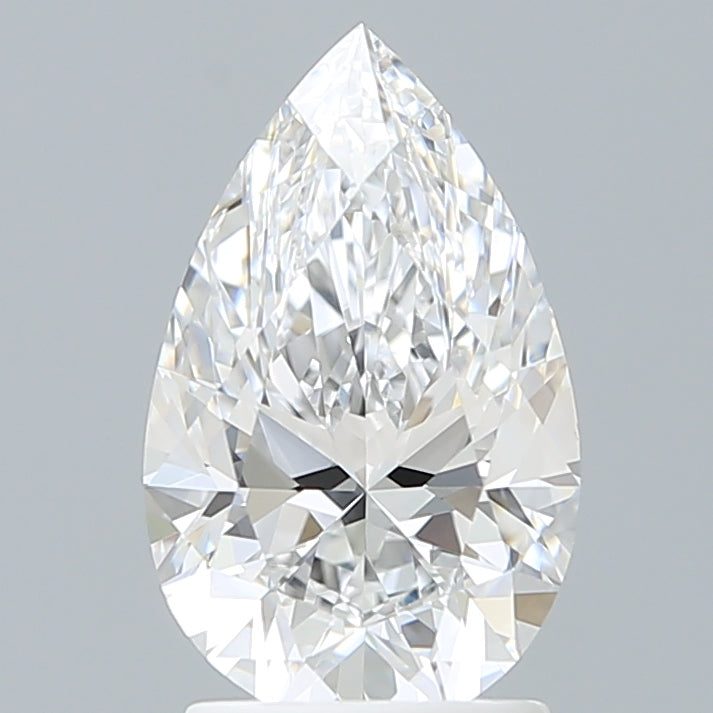 2.16 Carat Pear Shaped, Ideal Cut, D Color, VVS2 Clarity, IGI Certified Lab Grown Diamond