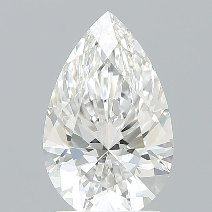 2.10 Carat Pear Shaped, Ideal Cut, E Color, VVS2 Clarity, IGI Certified Lab Grown Diamond