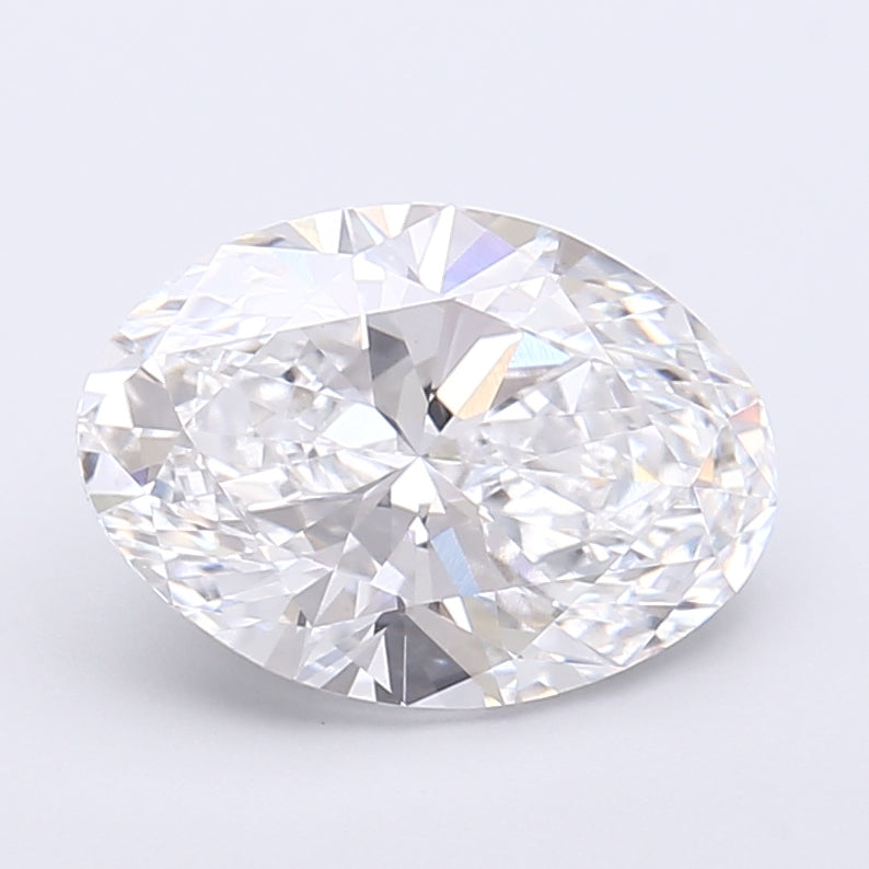 3.07 Carat Oval Shaped, Very Good Cut, D Color, VVS2 Clarity, IGI Certified Lab Grown Diamond