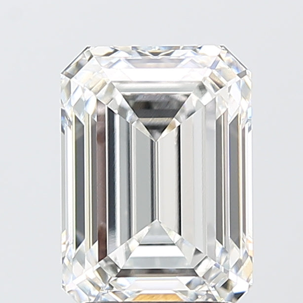 3.10 Carat Emerald Shaped, Ideal Cut, E Color, VVS2 Clarity, IGI Certified Lab Grown Diamond