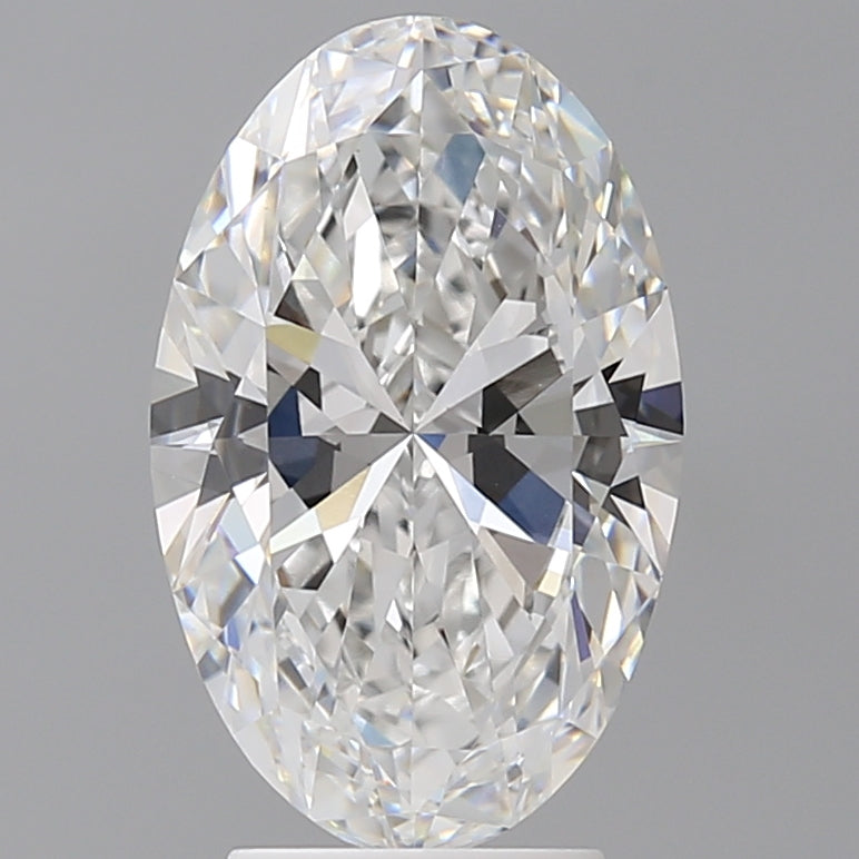 3.55 Carat Oval Shaped, Ideal Cut, E Color, VVS2 Clarity, IGI Certified Lab Grown Diamond