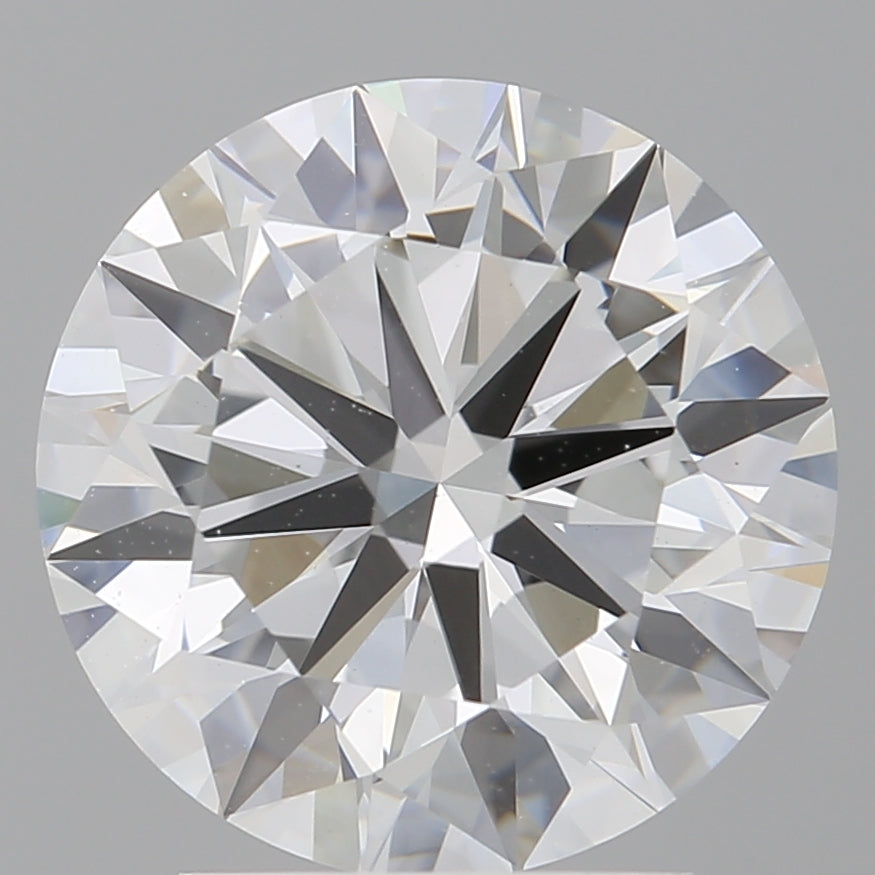 3.00 Carat Round Shaped, Excellent Cut, F Color, VS1 Clarity, IGI Certified Lab Grown Diamond