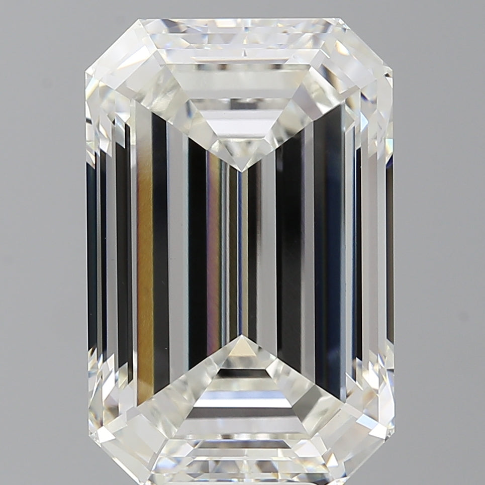 12.08 Carat Emerald Shaped, Ideal Cut, G Color, VVS2 Clarity, IGI Certified Lab Grown Diamond