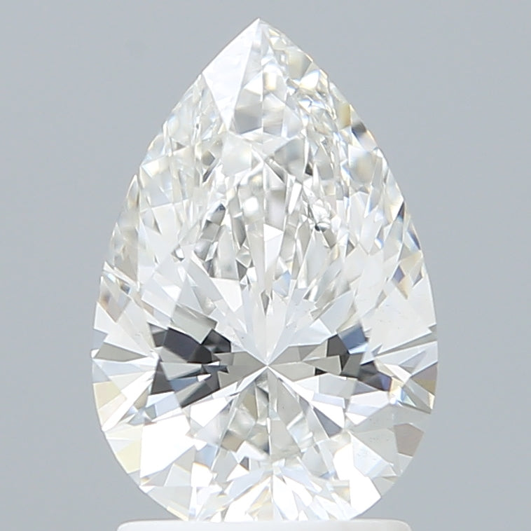 1.89 Carat Pear Shaped, Ideal Cut, F Color, VS1 Clarity, IGI Certified Lab Grown Diamond