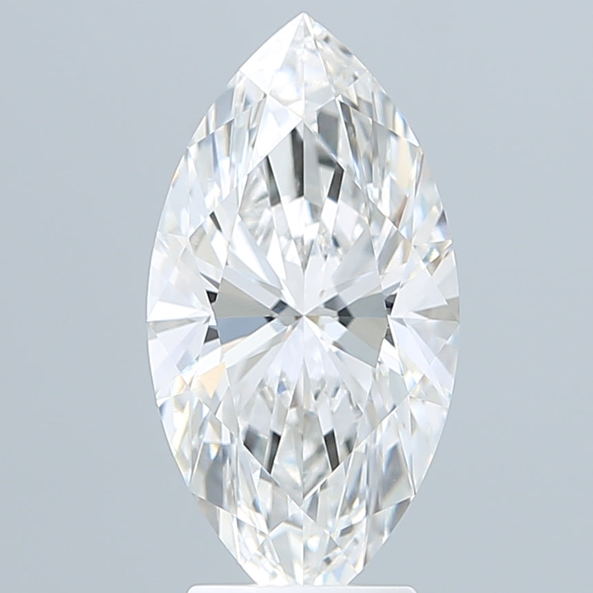 3.59 Carat Marquise Shaped, Ideal Cut, F Color, VVS2 Clarity, IGI Certified Lab Grown Diamond