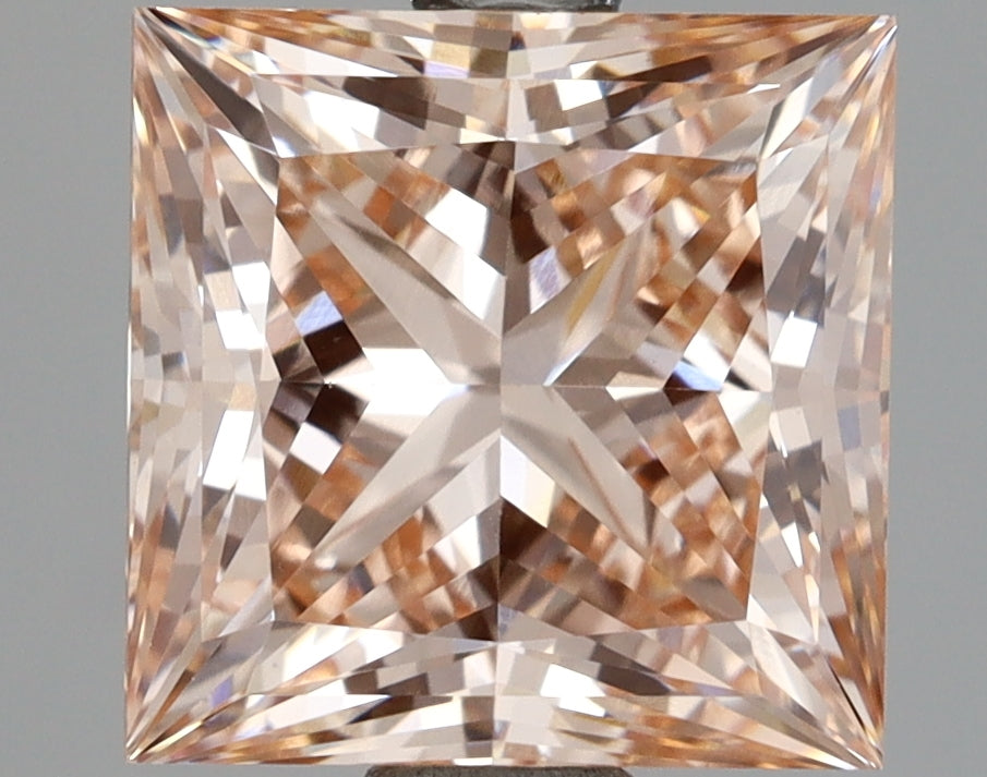 2.81 Carat Princess Shaped, Ideal Cut, VS1 Clarity, IGI Certified Lab Grown Diamond