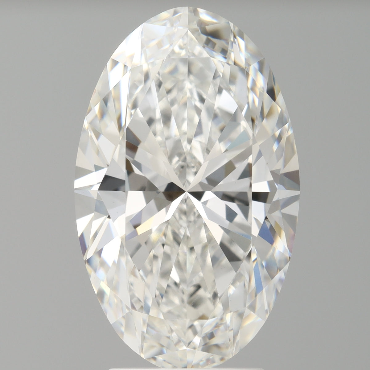 4.10 Carat Oval Shaped, Ideal Cut, F Color, VVS2 Clarity, IGI Certified Lab Grown Diamond