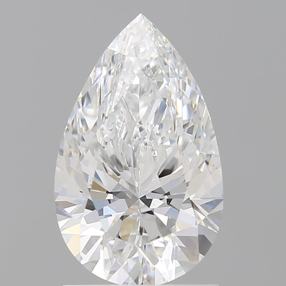 1.60 Carat Pear Shaped, Ideal Cut, E Color, VVS1 Clarity, IGI Certified Lab Grown Diamond