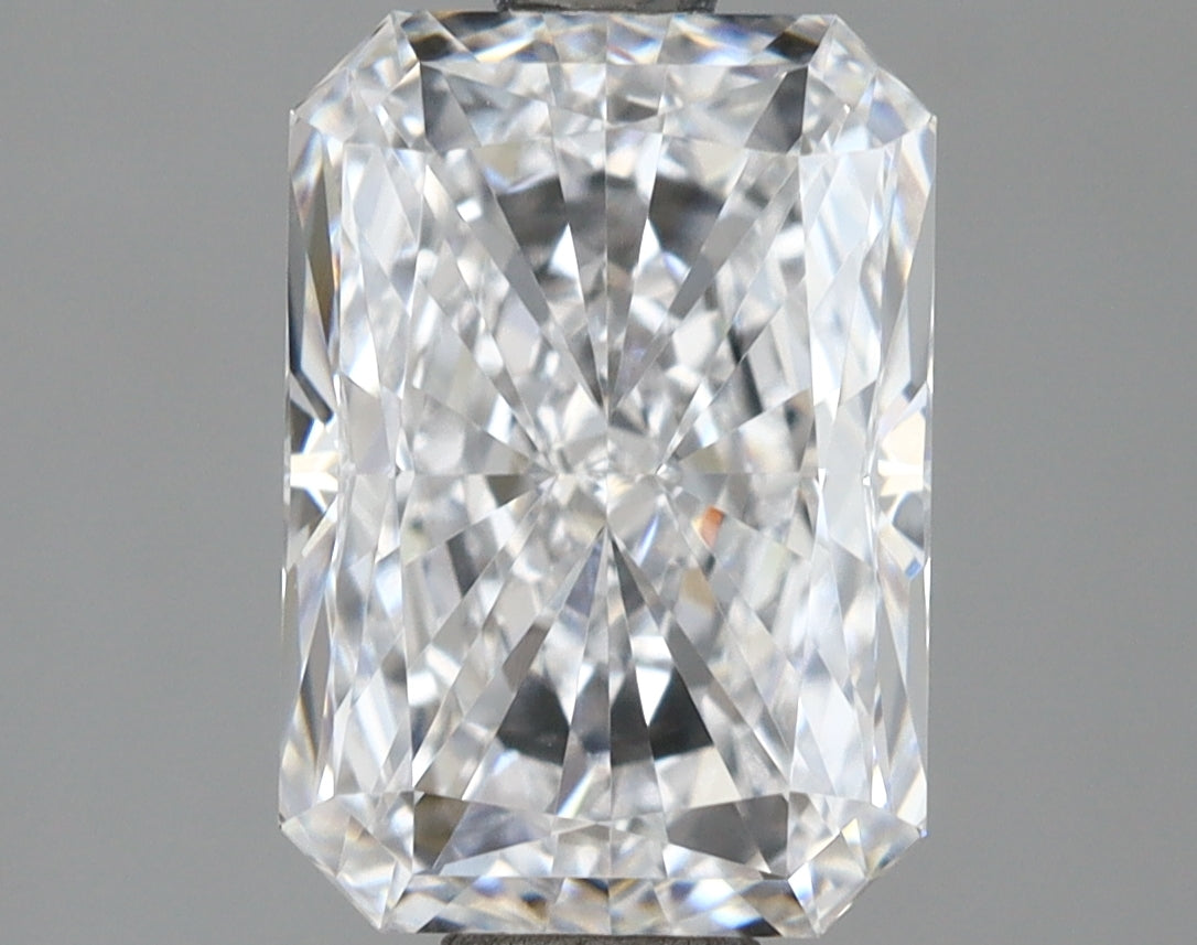 2.01 Carat Radiant Shaped, Ideal Cut, D Color, VVS1 Clarity, IGI Certified Lab Grown Diamond