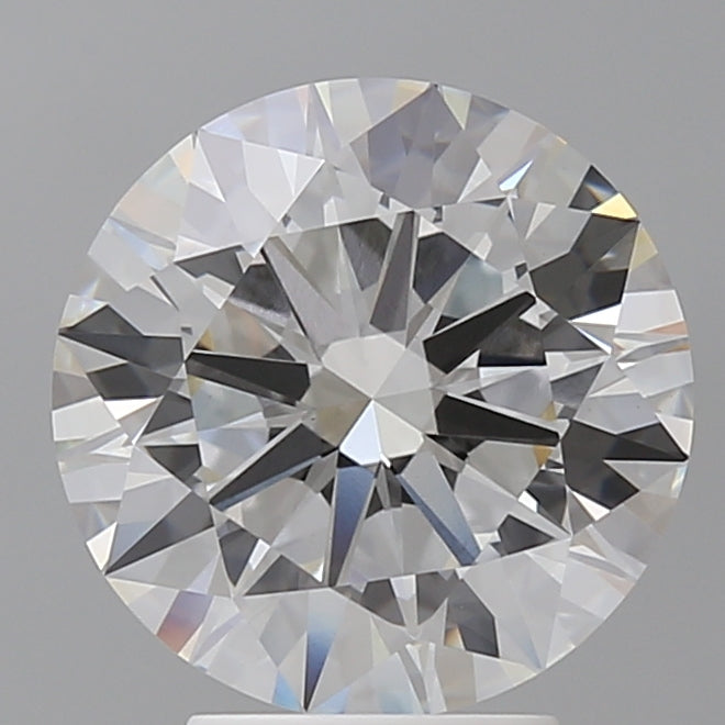 4.06 Carat Round Shaped, Ideal Cut, E Color, VVS2 Clarity, IGI Certified Lab Grown Diamond