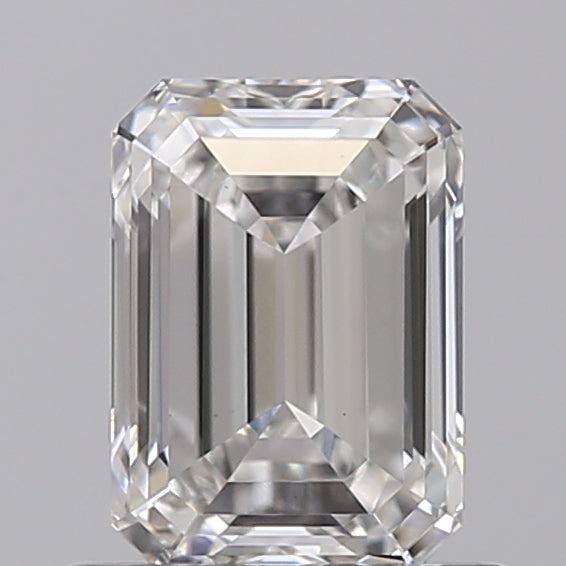0.74 Carat Emerald Shaped, Ideal Cut, H Color, VS1 Clarity, GIA Certified Lab Grown Diamond